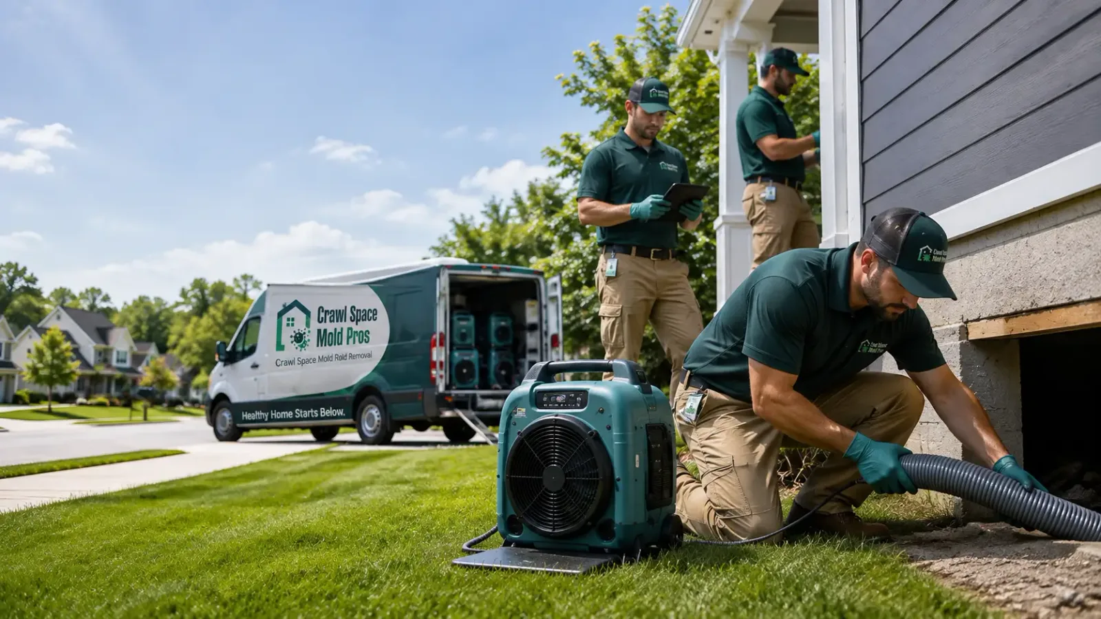 Crawl Space Mold Removal in Garrett, WY
